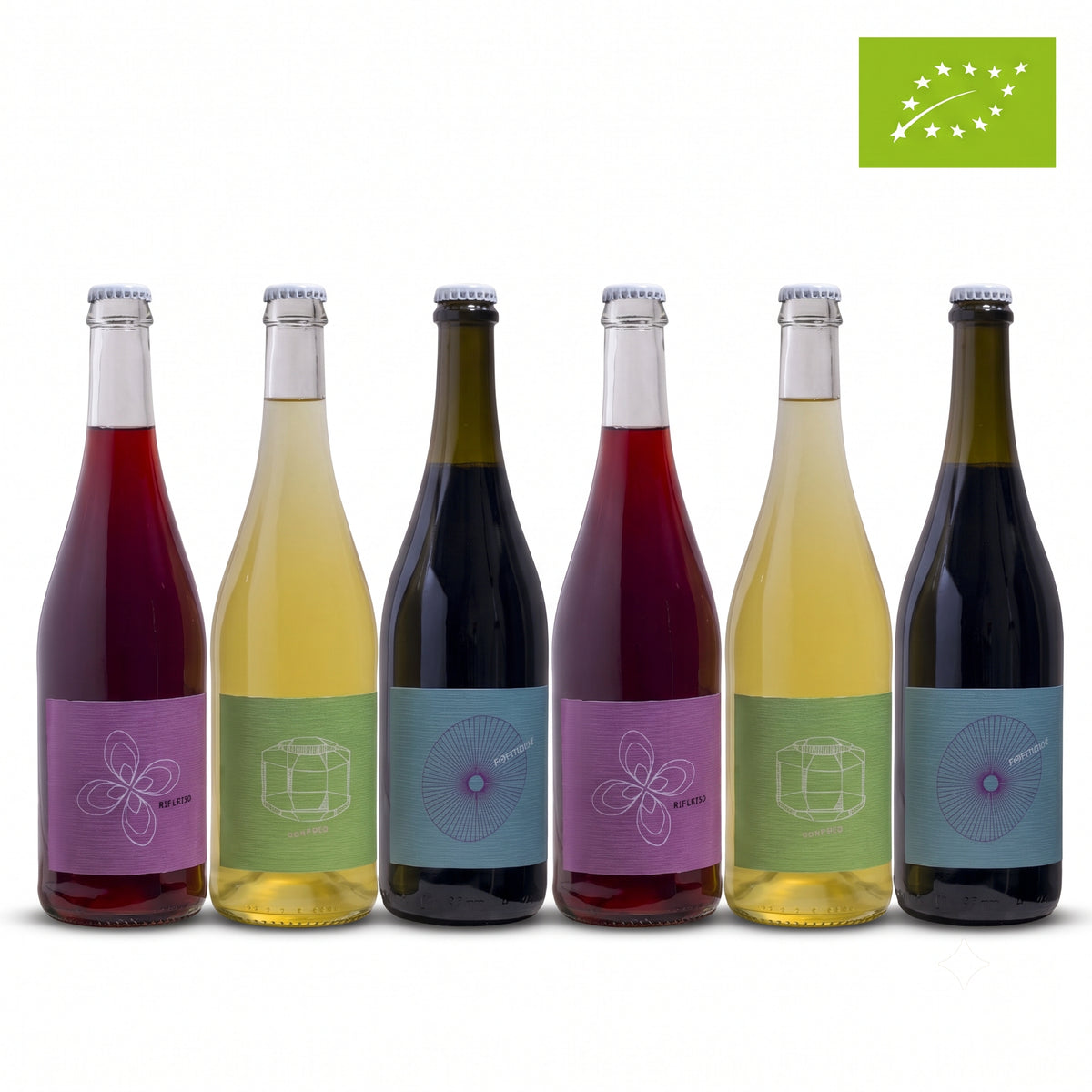 Six-bottle mixed case from Villa Agavì: Vertigine, Riflesso and Sospeso 2024, Emilia-Romagna