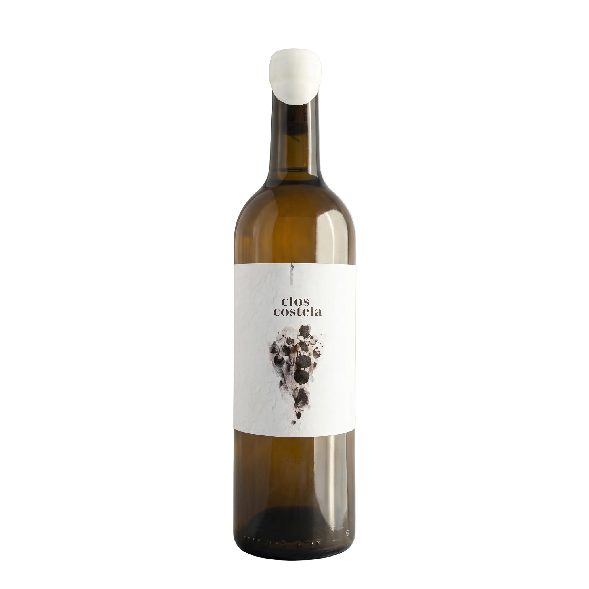Wine bottle labeled 'Clos Costela' on a light surface with a blurred background