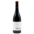 A bottle of Régnié Liev-elle-Sancerre red wine, featuring a dark glass bottle with a white label and a reddish-brown wax seal on the cork, set against a plain white background.