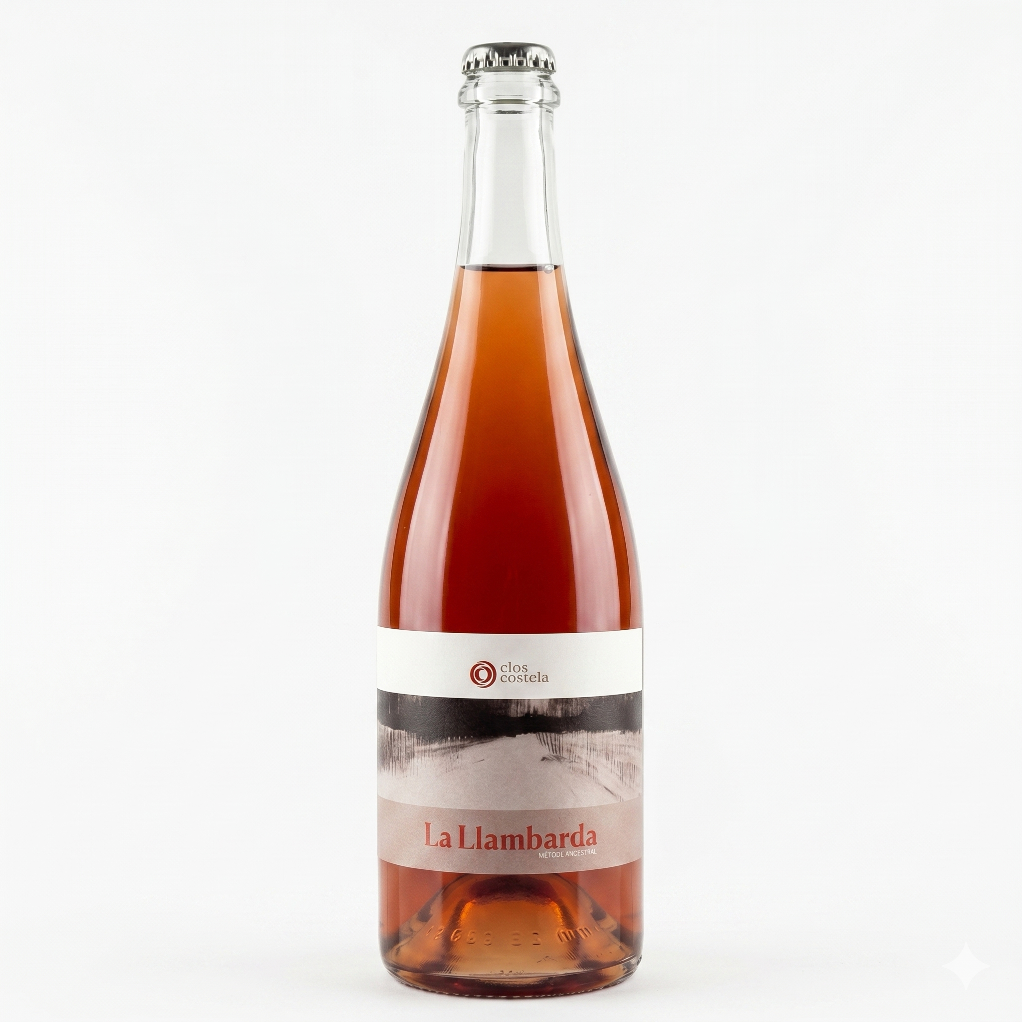 Sparkling rose bottle
