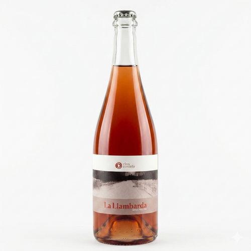Sparkling rose bottle