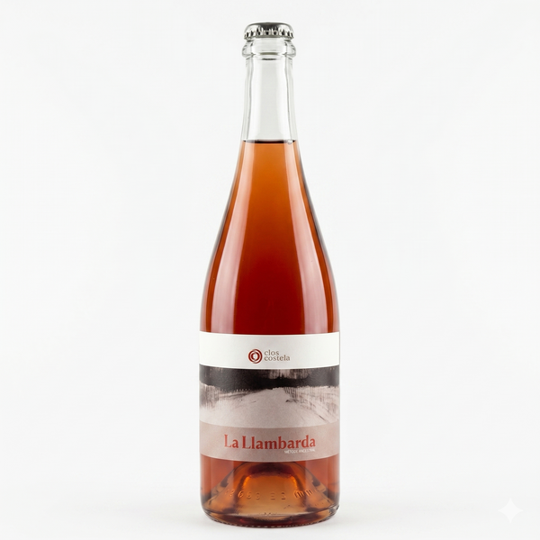 Sparkling rose bottle