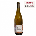 Wine bottle with 'les Cortis' label and Vivino rating on a white background
