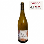 Wine bottle with 'les Cortis' label and Vivino rating on a white background