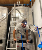 Winemaker Matthias Faller in his cellar