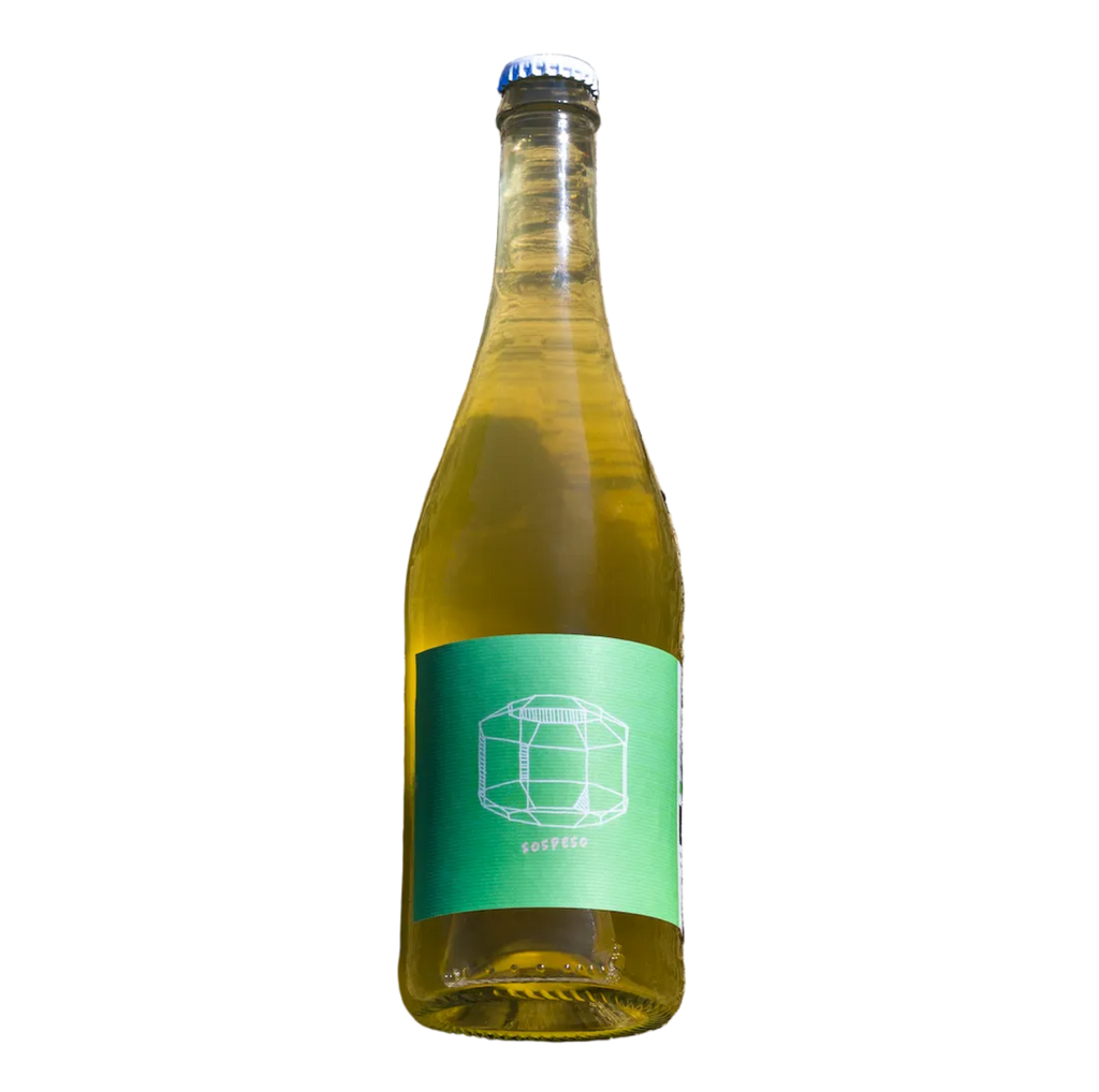 Bottle of Sospeso 2024, white pétillant Pignoletto by Villa Agavì, Emilia-Romagna
