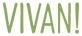 Green text 'VIVAN!' on a white background